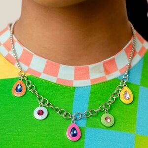 Colorblock Craze Necklace and Earring Set